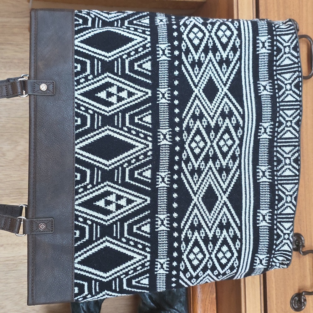 New, Jewell By Thirty One, Reversible Cotton Knit Tote Bag - Picture 3 of 16
